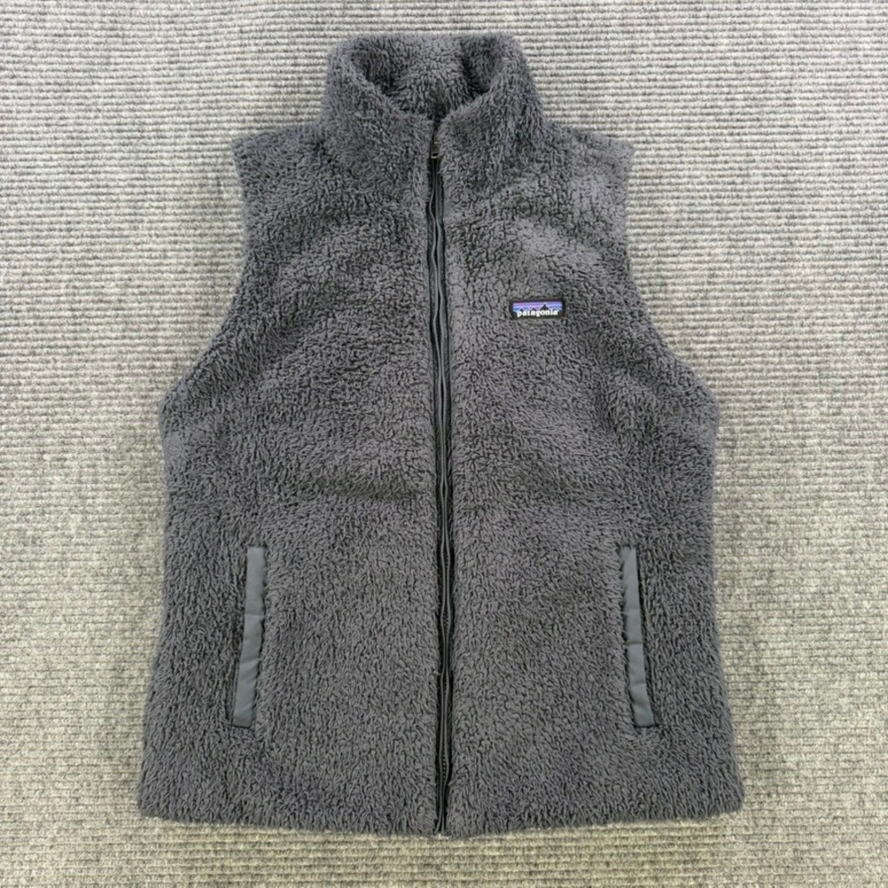 Patagonia Los Gatos Fleece Vest Womens Small Smolder Blue Grey Full Zip No Tag - Picture 1 of 10